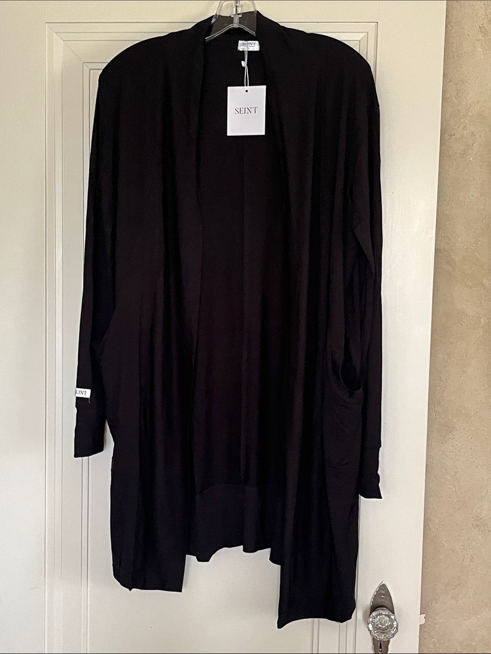 NWT Seint Long Wrap Black Size Small